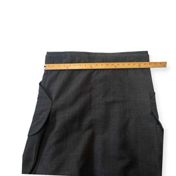 Marni Winter‎ Edition 2010 Gray Wool Pleated Skirt Size 44 Pockets - Picture 13 of 13